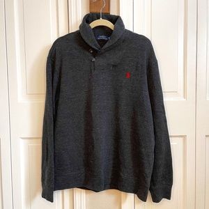 Polo Ralph Lauren Lux Jersey Shawl Collar Sweater
